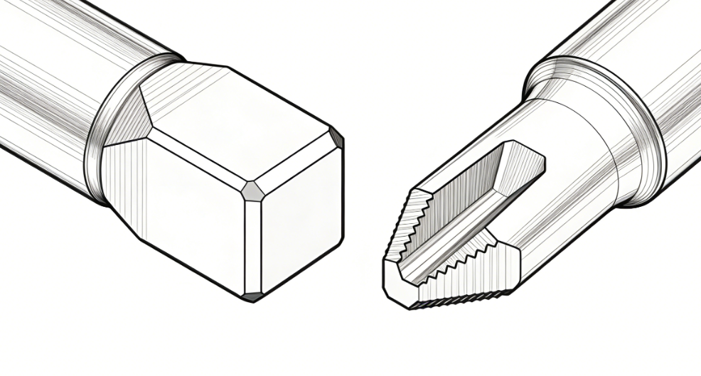 Comparison of dovetail cutter geometry vs standard end mill highlighting neck diameter..png
